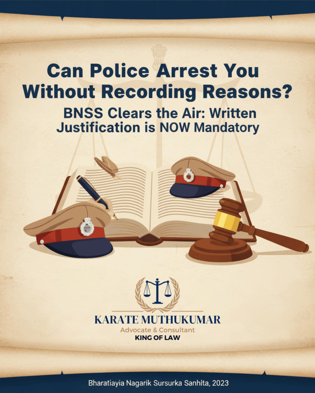  Can Police Arrest You Without Recording Reasons? BNSS Clears the Air
